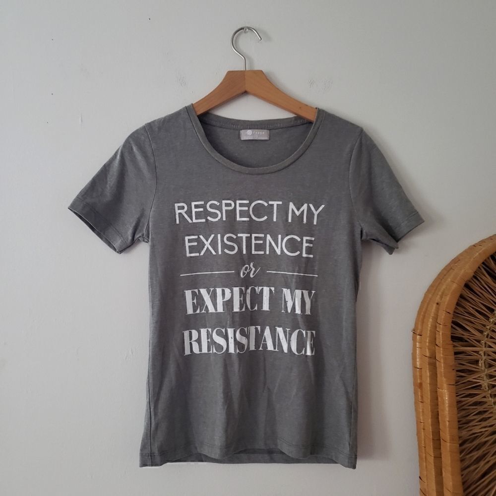 Fuego Respect My Existence Graphic Tee XS